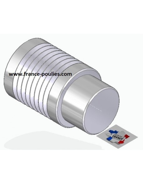 POULIE POLY-V ALU Øext 25 PJ 8 DENTS