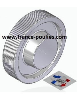 POULIE POLY-V ALU Øext 125 PJ 10 DENTS