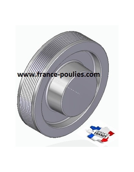 POULIE POLY-V ALU Øext 125 PJ 8 DENTS