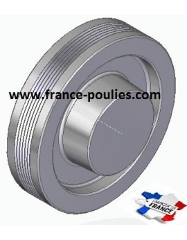 POULIE POLY-V ALU Øext 125 PJ 6 DENTS