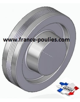 POULIE POLY-V ALU Øext 125 PJ 4 DENTS