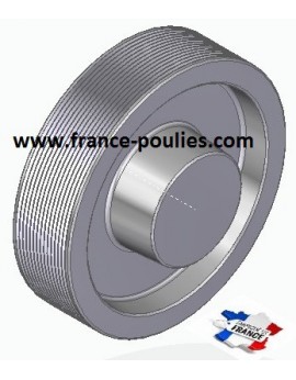 POULIE POLY-V ALU Øext 125 PJ 14 DENTS