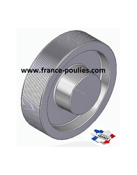 POULIE POLY-V ALU Øext 125 PJ 14 DENTS