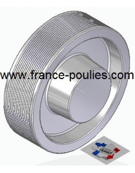 POULIE POLY-V ALU Øext 160 PJ 16 DENTS