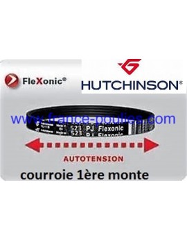 courroie poly v 523 pj 8 dents flexonic  Hutchinson