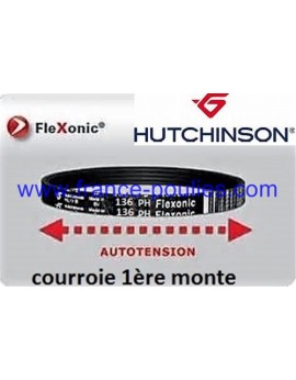 courroie poly v 136 ph 6 dents flexonic Hutchinson 