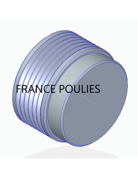 POULIE POLY-V ALU Øext 63 PK 6 DENTS