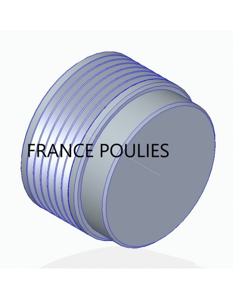 POULIE POLY-V ALU Øext 63 PK 6 DENTS